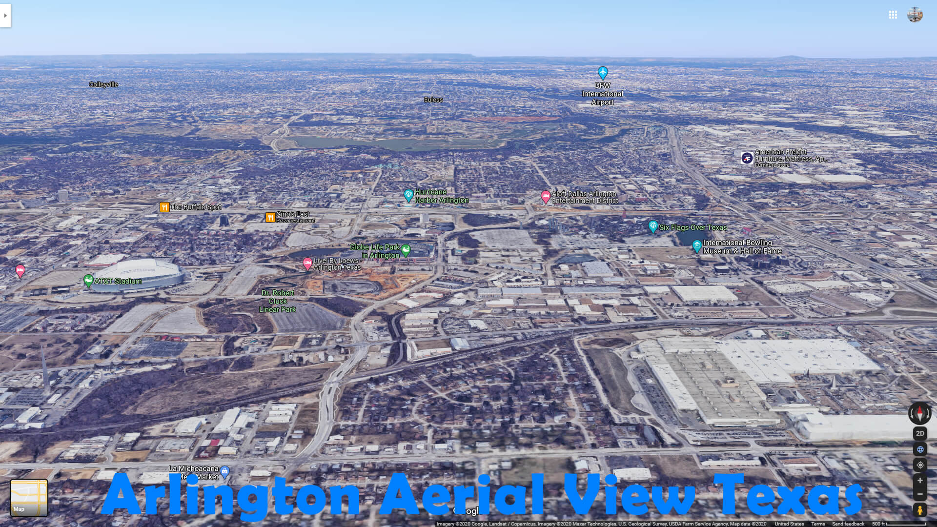Arlington Aerial View Texas